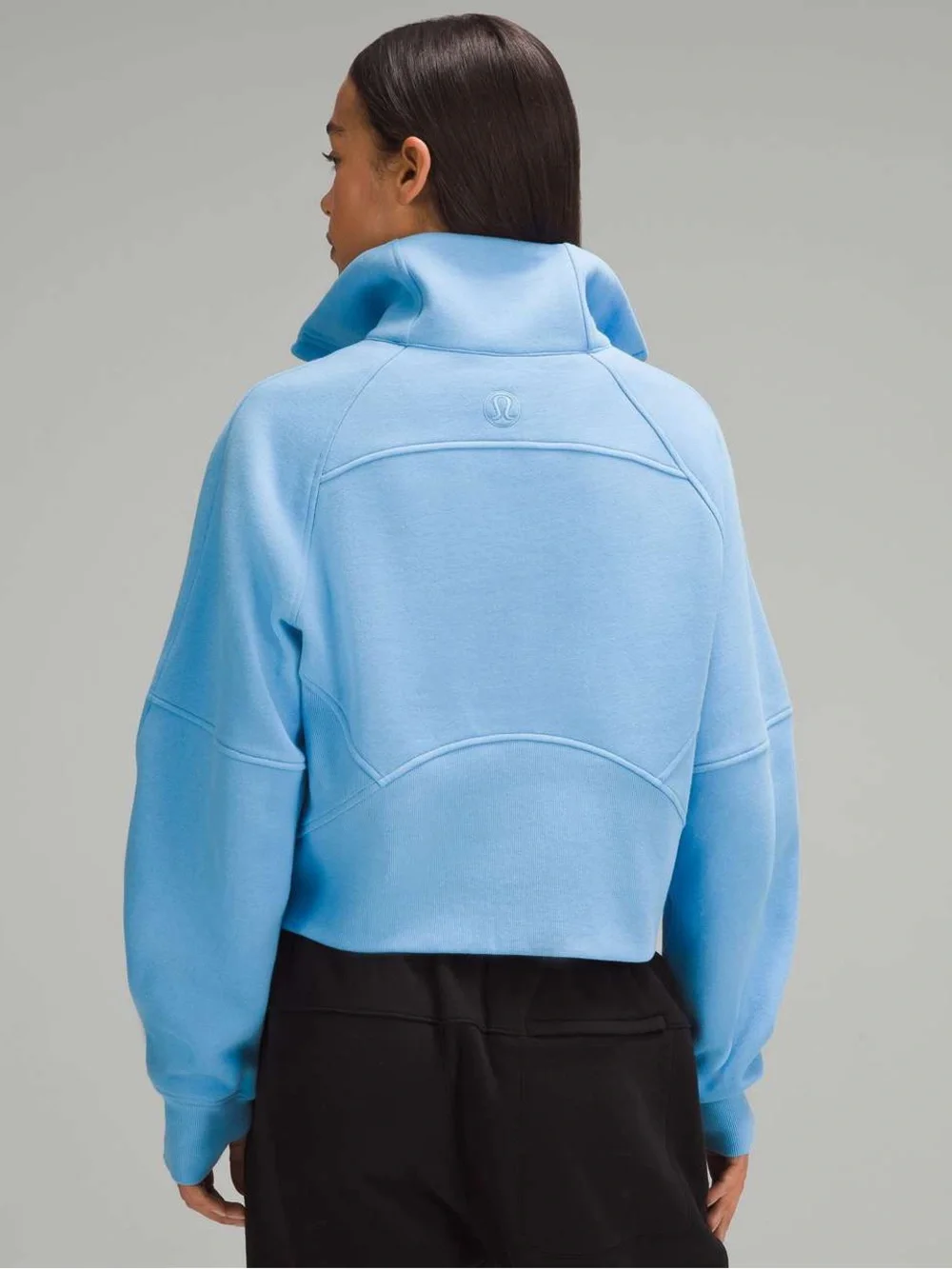 Lululemon Scuba Oversized Funnel-Neck Half Zip Aero Blue M/L